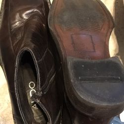 Aldo 43 Dark Brown Ankle Shoe L Has Tiny Scrape On Top Otherwise Very Good Condition 