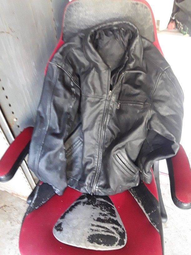 Old school Motor Cycle Jacket. Medium sized 