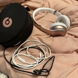 Beats Headphones Rose Gold 