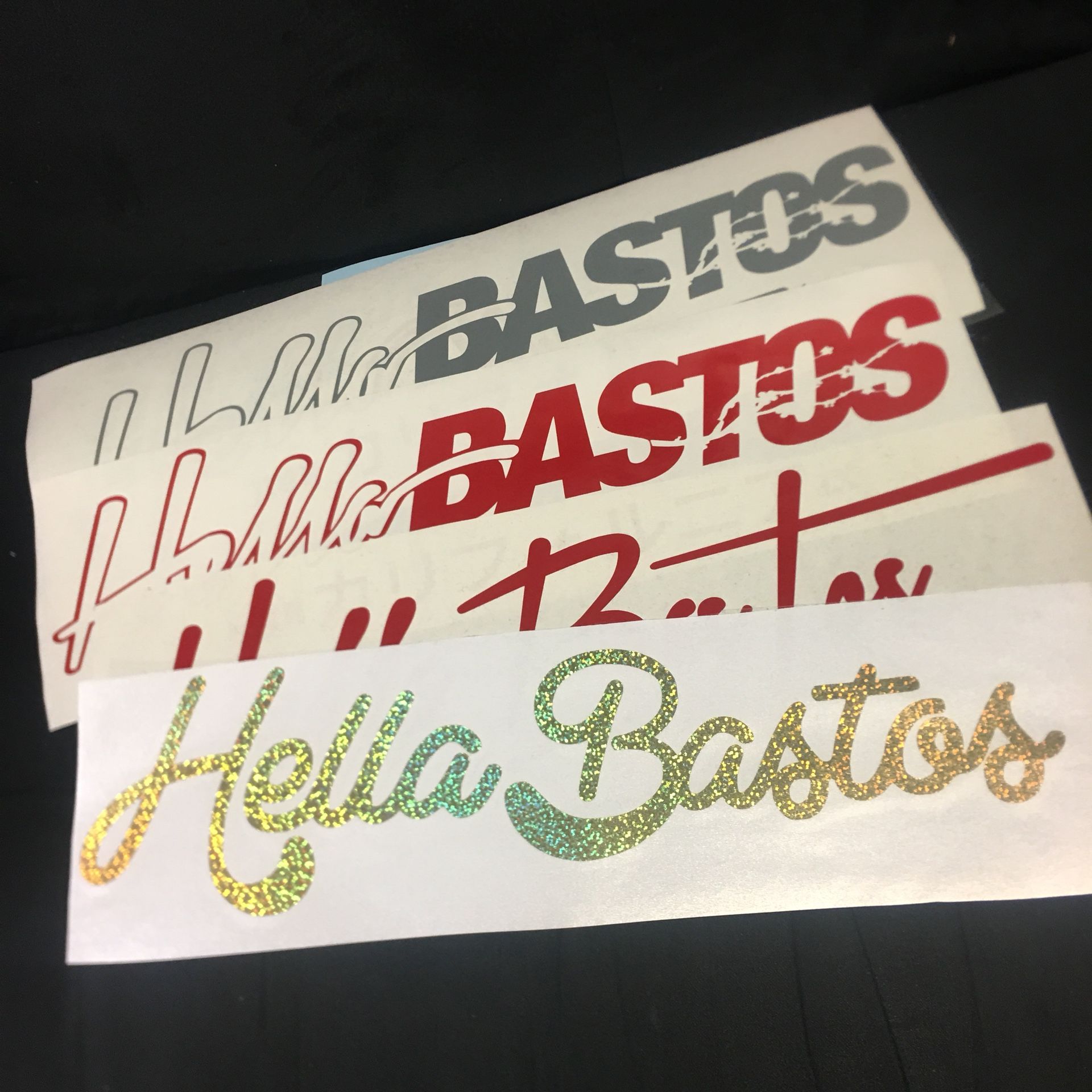 Hella Bastos Decals Small 9” inch