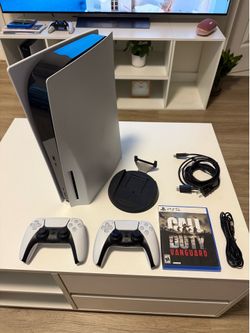 PS5 disc lector + 2 controles + 1 juego