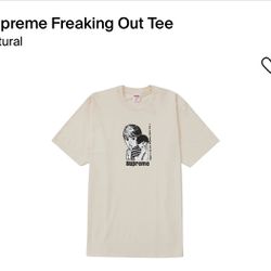 Supreme Freaking Out Tee Sz Large (Beige)