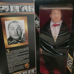 A RARE COLLECTORS EDITION VINTAGE THREE STOOGES "CURLY" DOLL