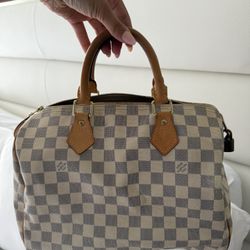 Louis Vuitton Speedy 25 Damier Azur – Authentic 