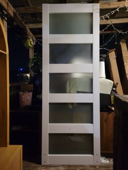 *NEW* frosted glass Sliding barn door