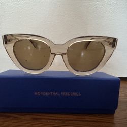 New Oscar de la Renta X Morgenthal Frederics Holly 875 Sunglasses - Champagne
