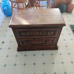 Wooden Lamp Night Stand.