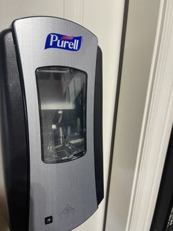 PURELL LTX-12 Touch-Free Hand Sanitizer Dispenser, Chrome/Black, for 1200 mL 