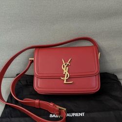 Saint Laurent YSL Red Shoulder Bag – Like New