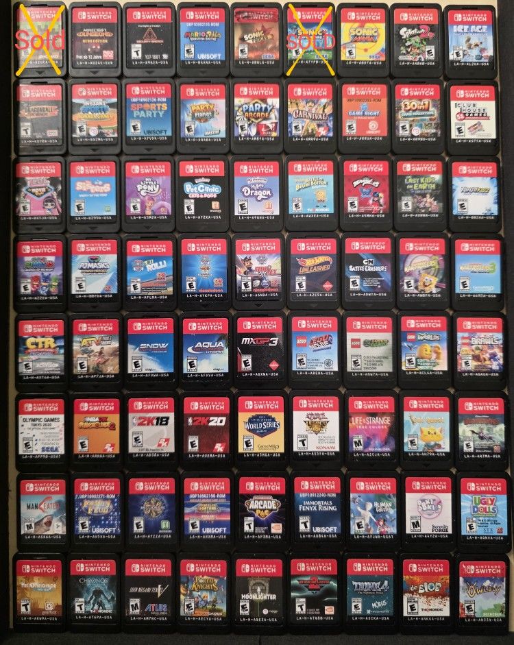 Nintendo Switch games(No Cases)