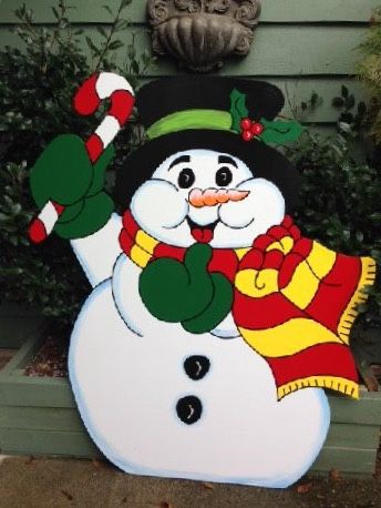 Christmas Wooden Snowman