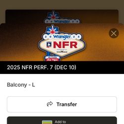NFR Rodeo 2 Tickets For Wednesday Dec 10