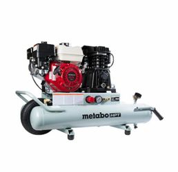 metabo hpt 8.0-gallon portable gas 145 psi horizontal air compressor