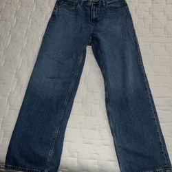 Uniqlo Wide Straight Jeans 33