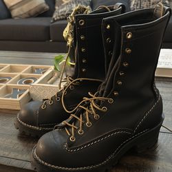 Wesco Black Leather Boots – Men’s Size 8