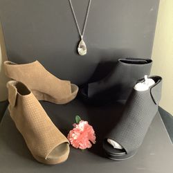 2 Pair of Wedges Sold Separately or Together ….See Description!…Thx!