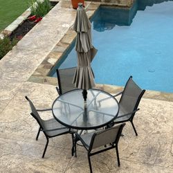 Outdoor Table With Chairs