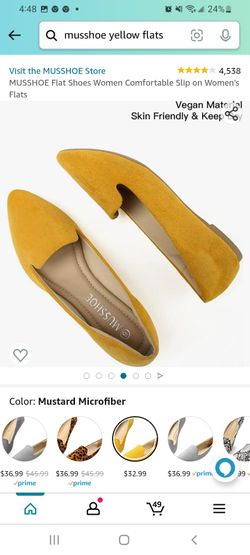 MUSSHOE Flat Shoes Women Comfortable Slip on Women's Flats

