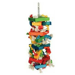Caitec Paradise Knots N Blocks Bird Toy, X-Large new