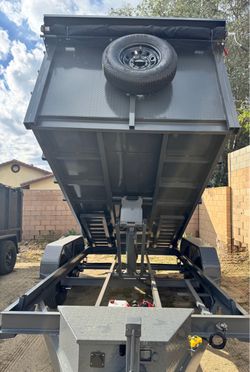 💪🏻Brand New 14ft Long HEAVY DUTY SCISSOR LIFT Hydraulic Dump Trailer FULLY LOADED with Accessories 👍🏻