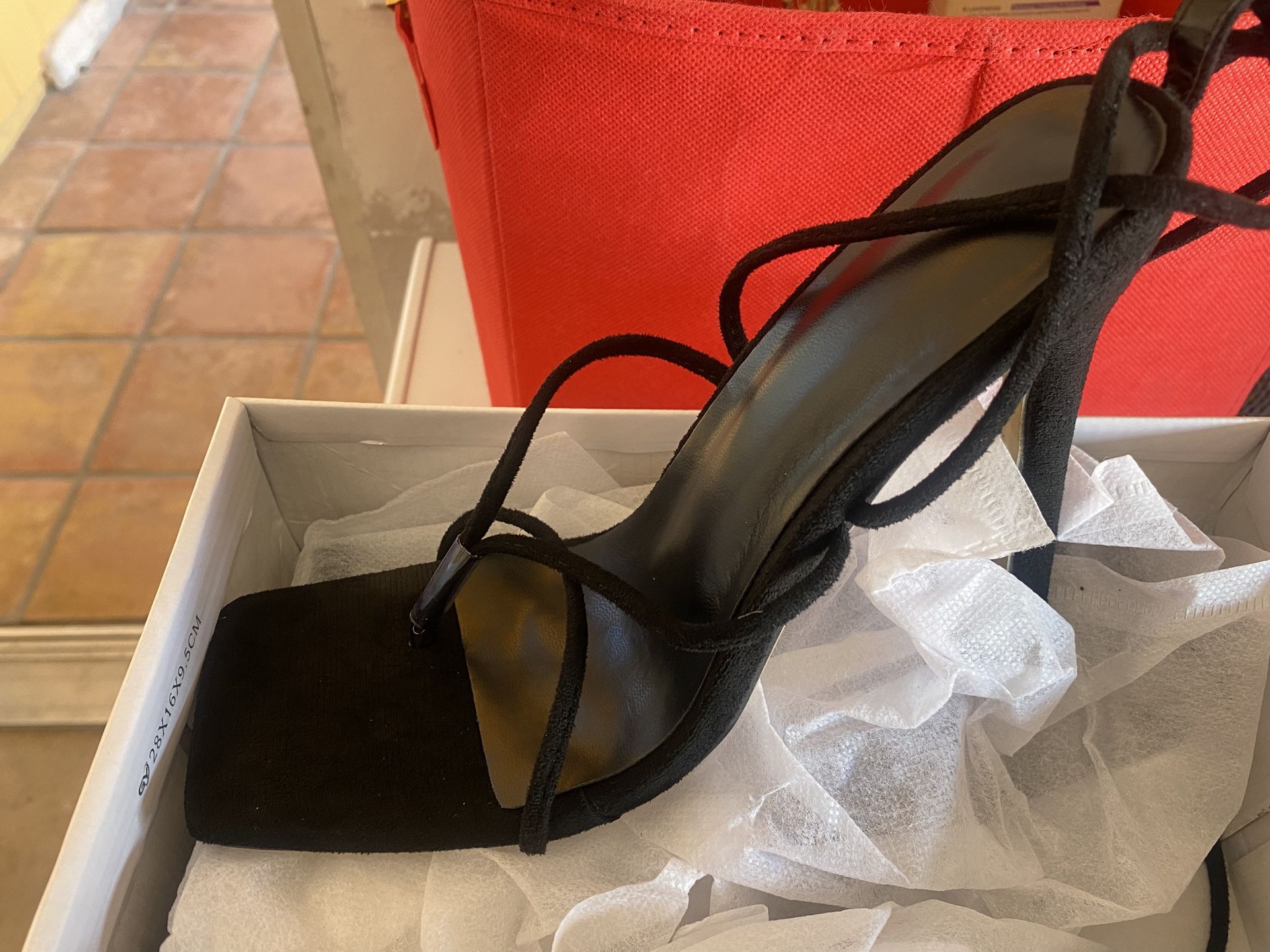 Black Strap Heel