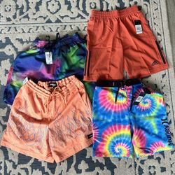 BRAND NEW boys shorts - All Large  Adidas, Hurley, RSQ