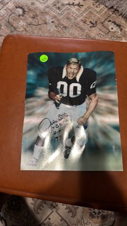 Jim Otto Oakland Raiders signed photo
