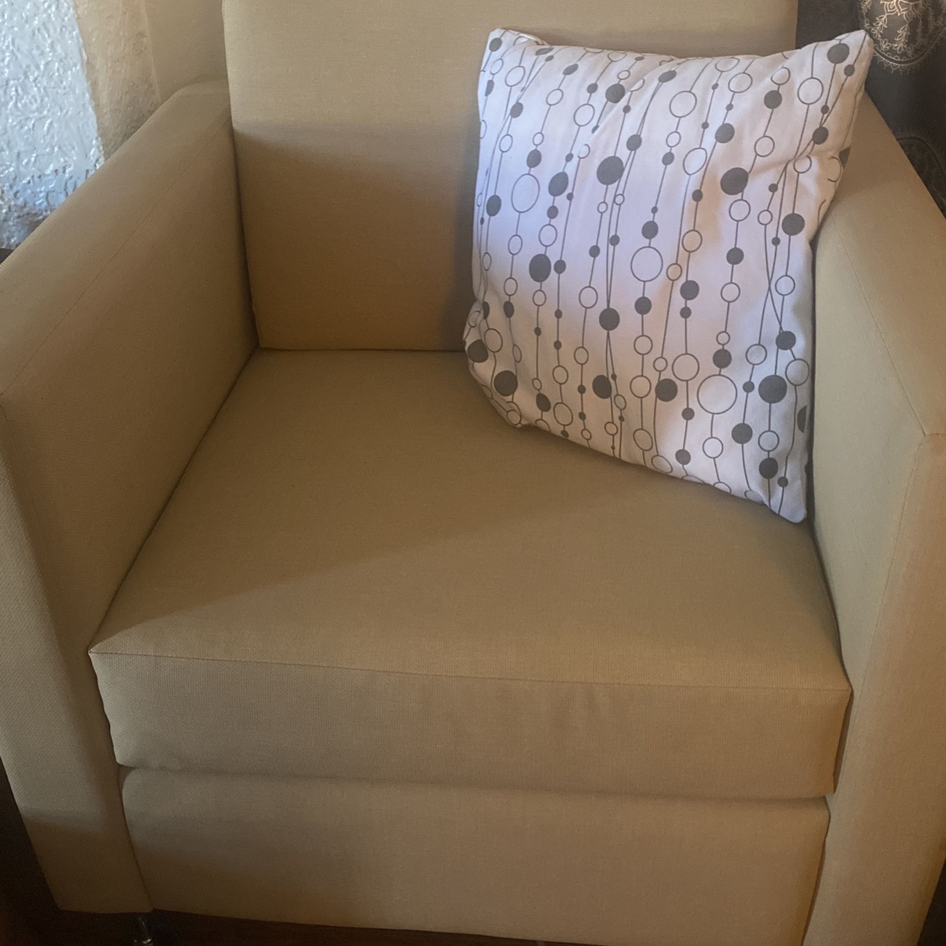 Beige Single Sofa