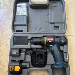 Ryobi Drill Kit In Case