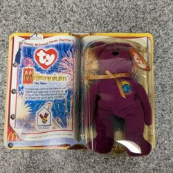 RARE McDonald's TY Beanie Babies Millennium the Bear