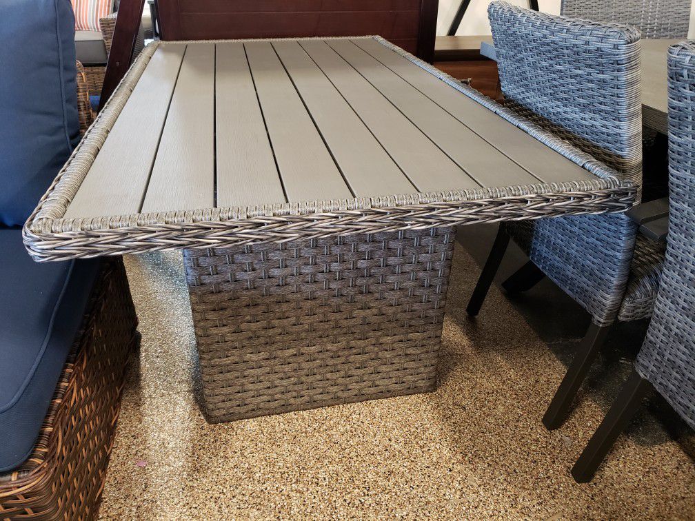 New outdoor patio furniture table tax included delivery available