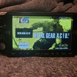 Playstation Psp Black 1000 Phat Mod--ded Video Game Console IPS screen upgrade