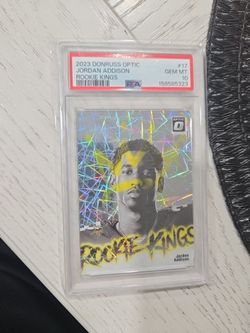 2023 Donruss Optic Jordan Addison Rookie Kings PSA 10