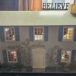 Vintage Tin Doll House With Furniture And Characters