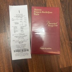 Baccarat Rouge 540 Extrait 70ml – Brand New Sealed (With Receipt)