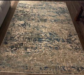 Grey-Blue Area Rug (Size : 5'-3" X 7'-6"(160x230 cm)