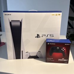 PS5 With Spiderman Controller ( Open Box )