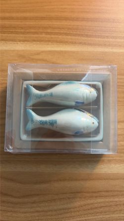 Sardine Pepper and Salt Shakers | New Complete Set