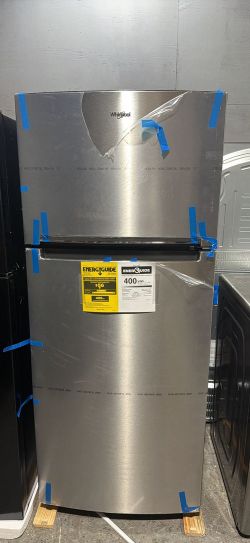 Brand New Stainless Steel Top and Bottom Refrigerator Whirlpool Only $549!!!