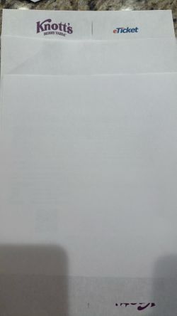4 Knotts Berry Farm tickets