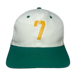 Vintage 90s Oakland Athletics #7 Snapback Hat Scott Brosius Era MLB A’s Cap