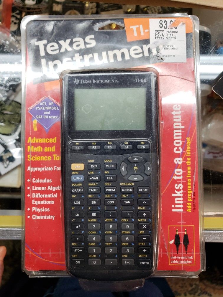 Texas Instruments TI-86 Graphing Calculator. New! Advanced Math & Science