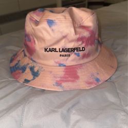 Karl Lagerfield Tie Dye Bucket Hat