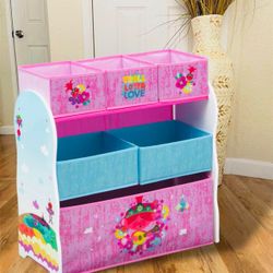 Trolls toy/book bin ,it’s no longer assembled for easy pick up.