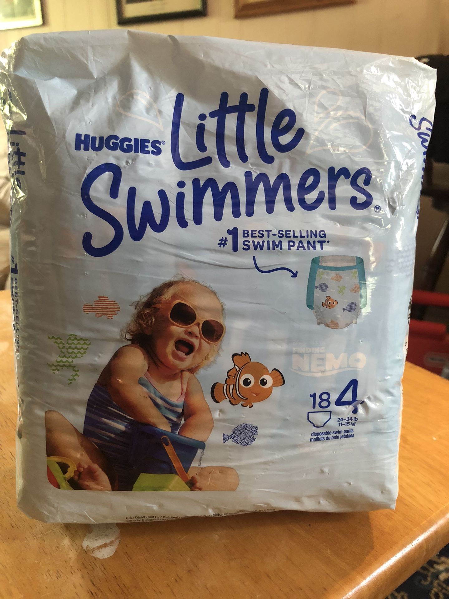 Huggies Little Swimmers Disposable Diapers Size 4