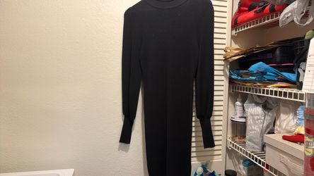 Black turtleneck dress