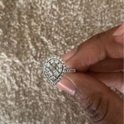 Heart Shaped Diamond Ring 