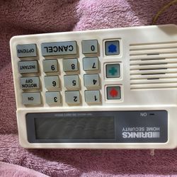 Brinks security panel, motion, detector, and with transformer and smoke detector