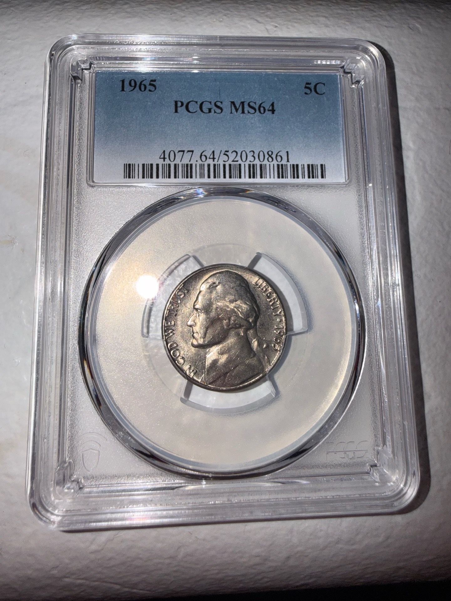 Graded 1965 Nickel