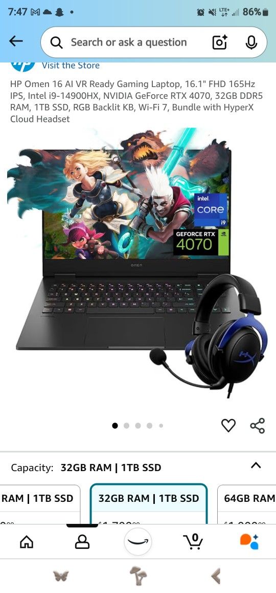 Hp Omen Gaming laptop